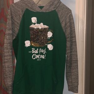 “First Cocoa” Hooded Sweatshirt